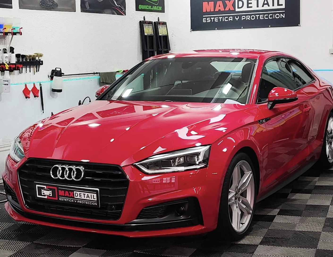 Audi A5 rojo finalizado en Maxdetail